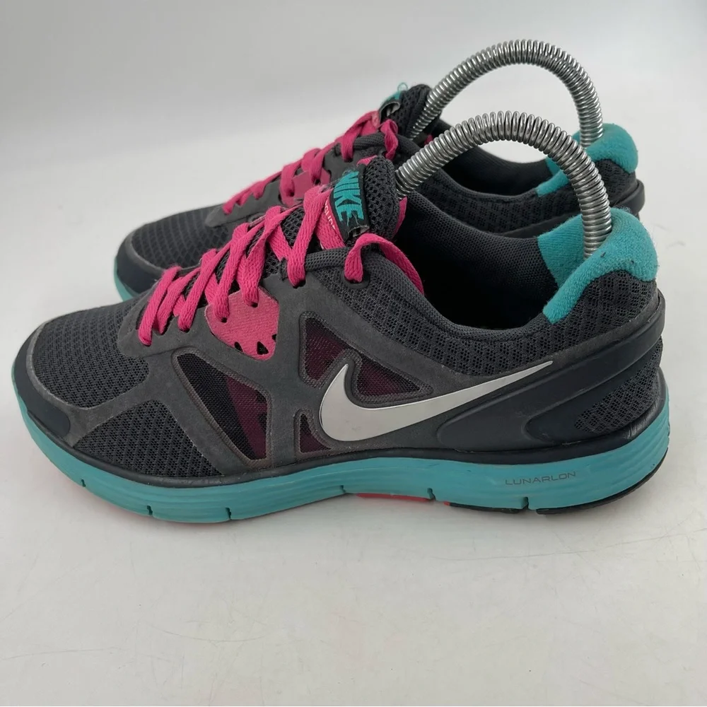 🥾 Nike Lunarglide 3 Grey Pink Running Shoes - Size 7.5 Women’s